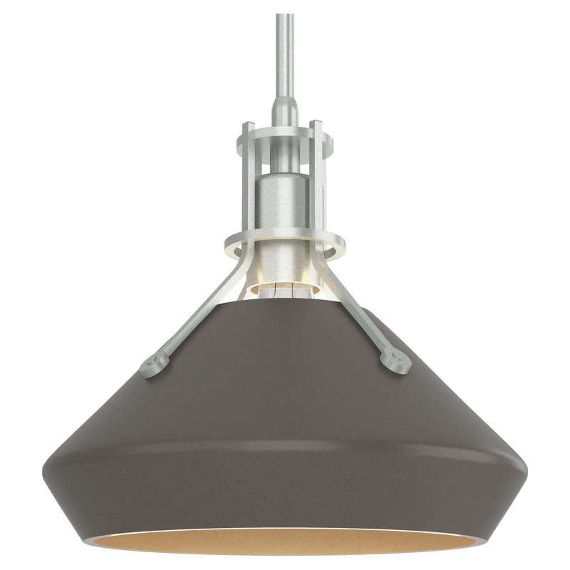 Henry Pendant with Chamfer Vintage Platinum Dark Smoke