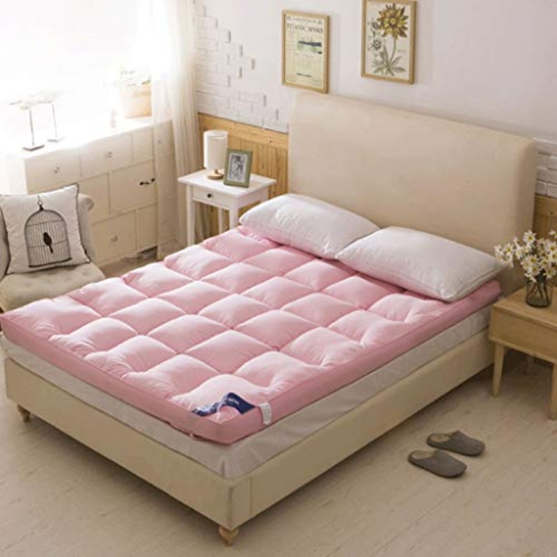 LJ Imbottitoio Invernale Imbottito per Materasso Dormitorio Imbottito in Piuma di Velluto Imbottito – 5 Misure (Colore : 1, Dimensioni : 135x200cm)