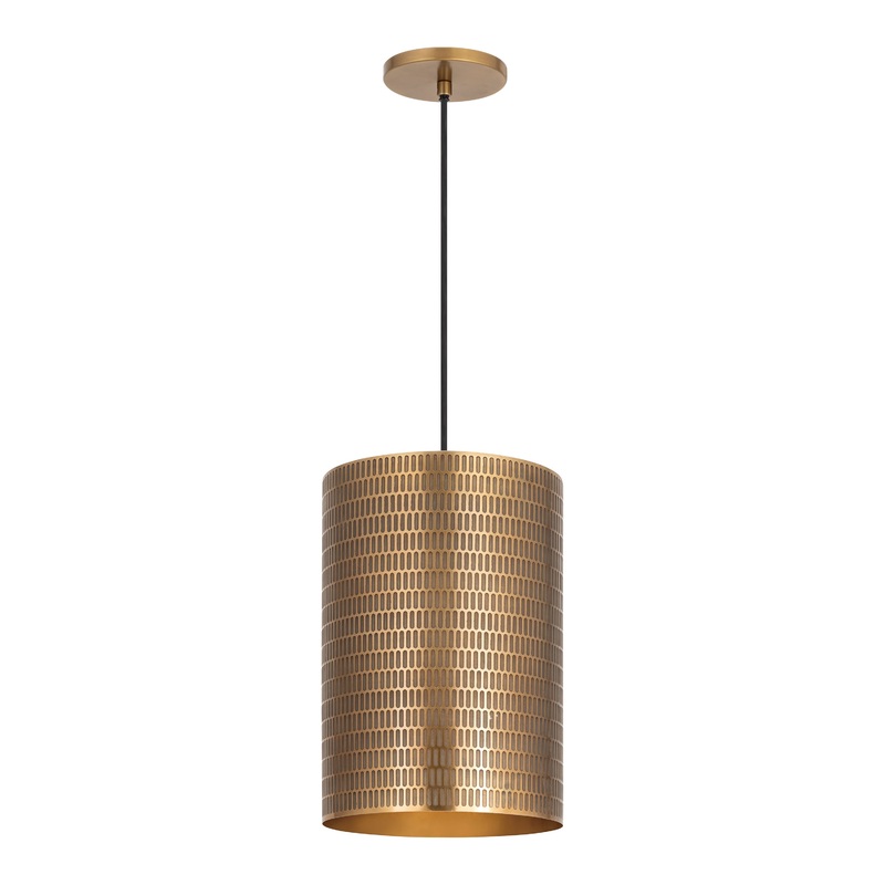 Shaka 1-Light Pendant Weathered Brass