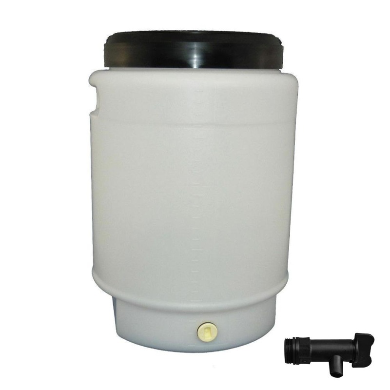 25L Fermenter Keg + Lid + Tap – HDPE Plastic Drum Food Grade Brewing Barrel
