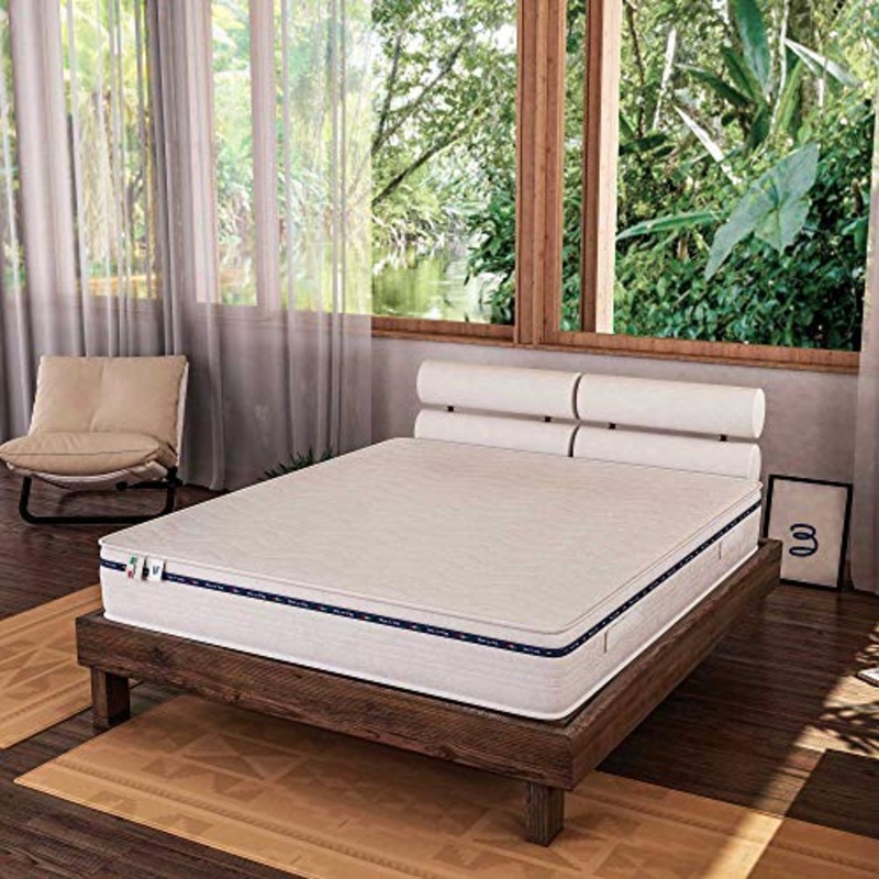 Baldiflex Emporio Materasso Matrimoniale in Memory Foam 160×190 Alto 20 cm con Rivestimento Anallergico ed Antiacaro, Materasso Amazonia Plus