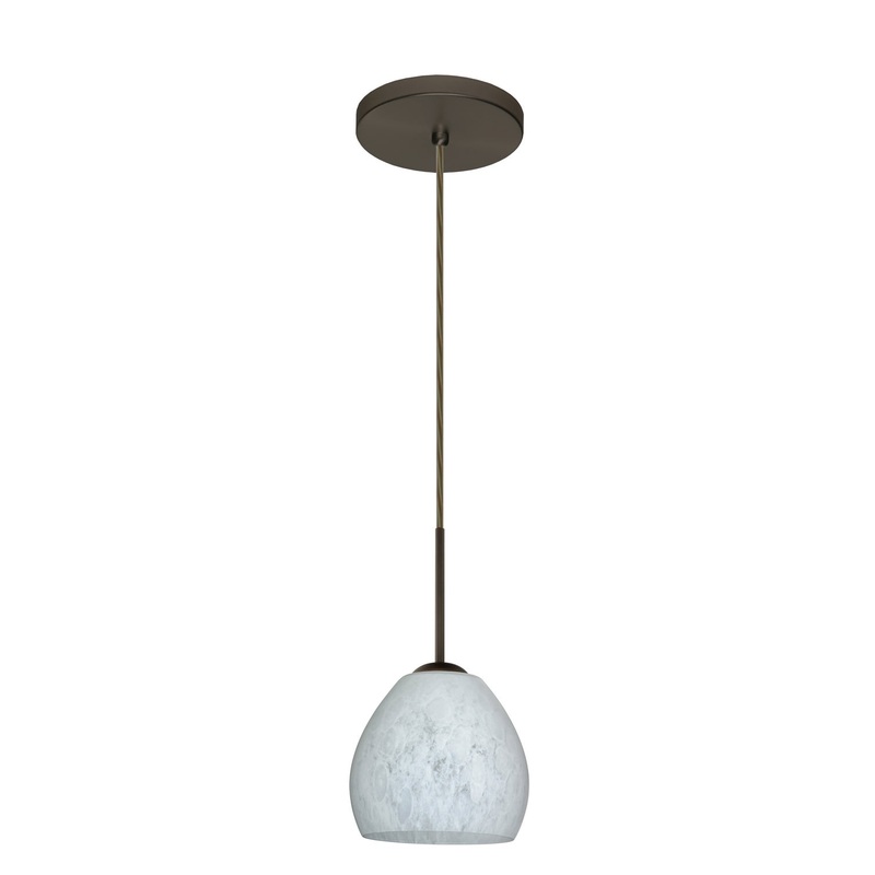 Besa 1BT-412219-HAL-BR Bolla One Light Pendant Bronze