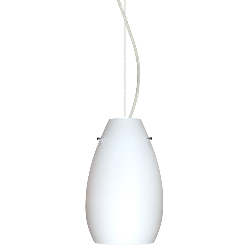 Besa 1KX-412607-SN Pera One Light Pendant Satin Nickel