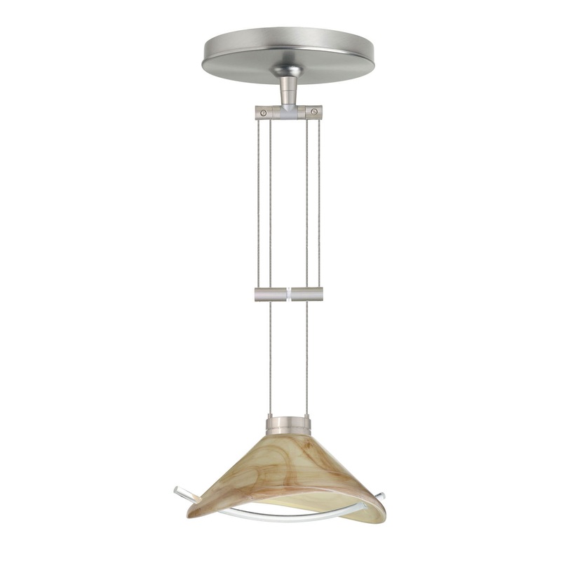 Besa 1XA-181305-SN Hoppi One Light Pendant Satin Nickel