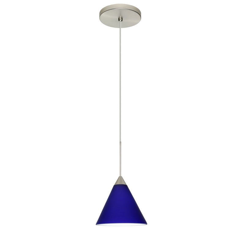 Besa 1XT-5121CM-SN Kani One Light Pendant Satin Nickel (Discontinued)