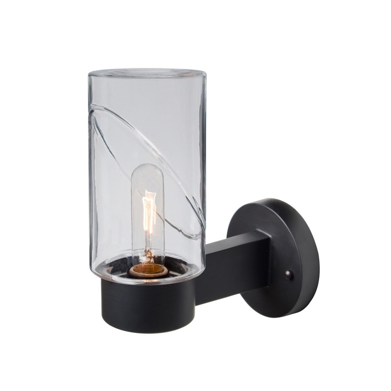 Besa BLINKCL-WALL-BK Besa Blink Outdoor Sconce One Light Outdoor Wall Sconce Black