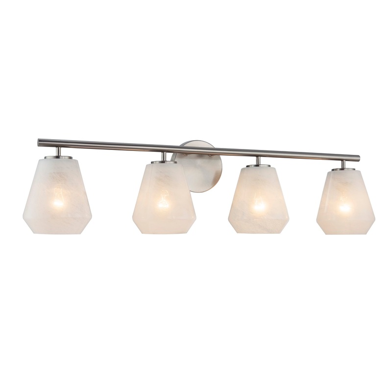 Brooke Bathroom Vanity – Brushed Nickel / 4-Light