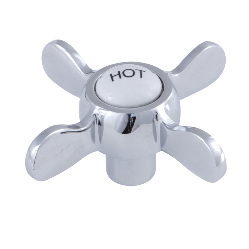 Essex KSH113H Hot Metal Cross Handle, Polished Chrome