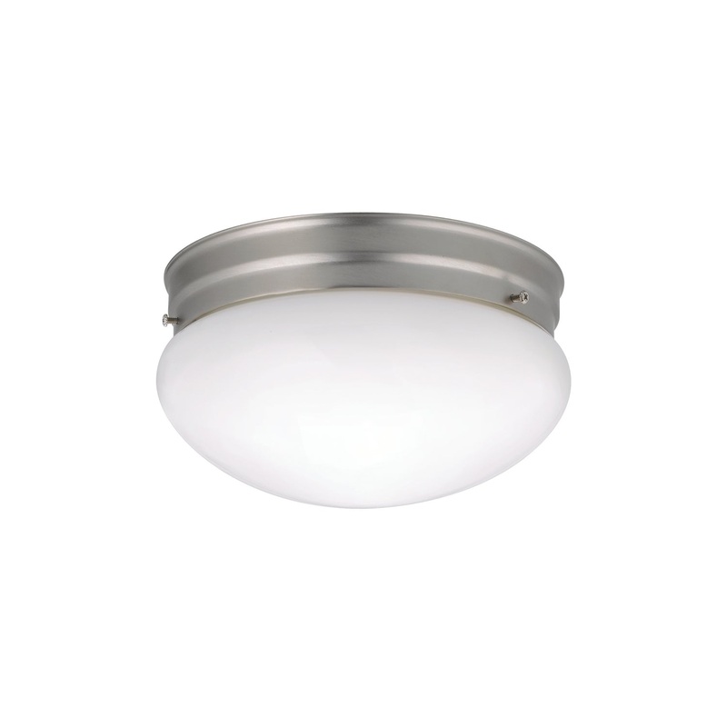 Kichler 209NI Two Light Flush Mount, Brushed Nickel