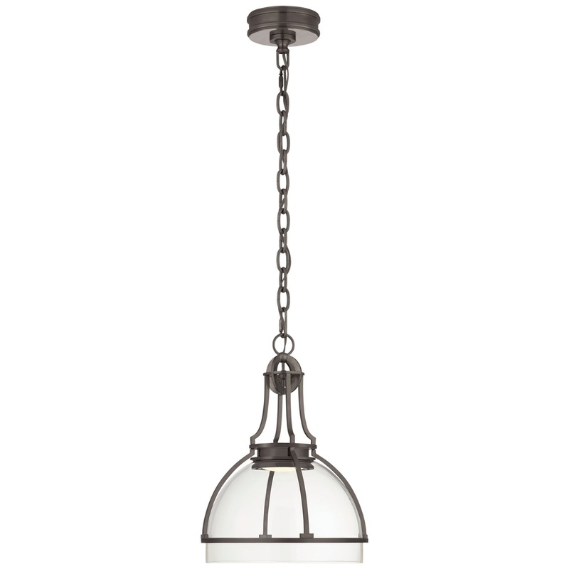 LED Pendant from the Gracie Collection in Bronze Finish by Visual Comfort Signature