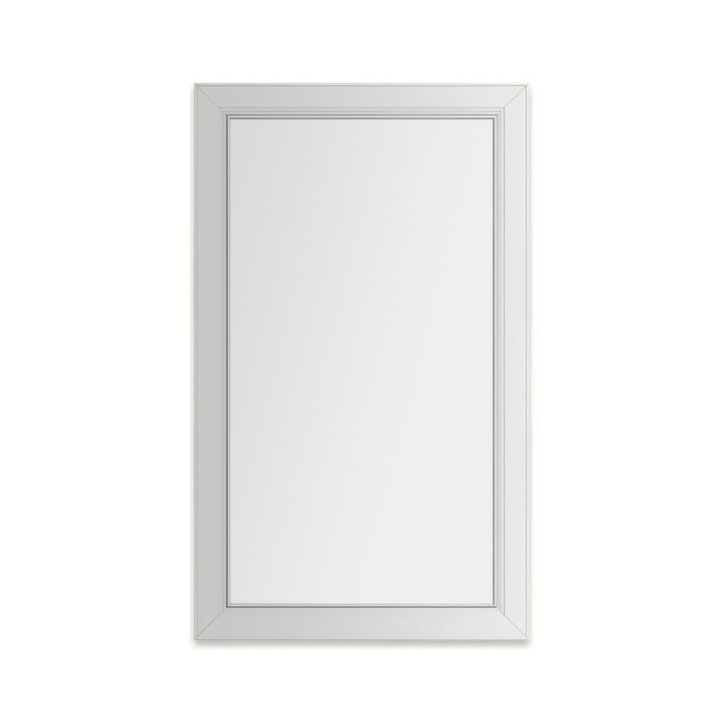 Medicine Cabinet Main Line 24 x 40 Inch 1 Doors Framed Mirror Chrome Flat Top Merion Frame Slow Close Hinges Sliding Magnification Mirror Magnetic Strip Interior Lighting USB Charging ports Electrical Outlets Phone Holder 4 Inch