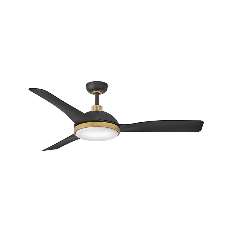 56″Ceiling Fan from the Alba Collection in Matte Black Finish by Hinkley