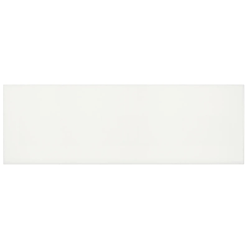 8″ x 24″ Soho Canvas White Glossy Glazed Ceramic Wall Tile 8″ x 24″