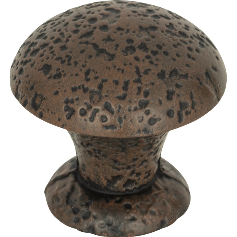 Atlas Homewares Olde World Knob 1 3/8 Inch Rust