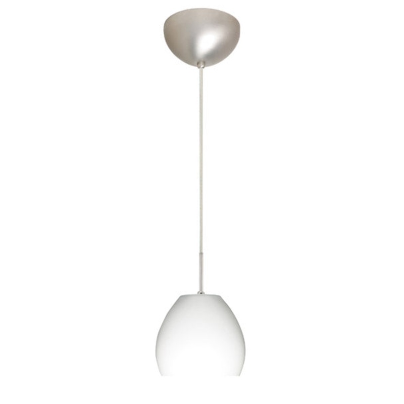 Besa 1BC-412207-SN Bolla One Light Pendant Satin Nickel