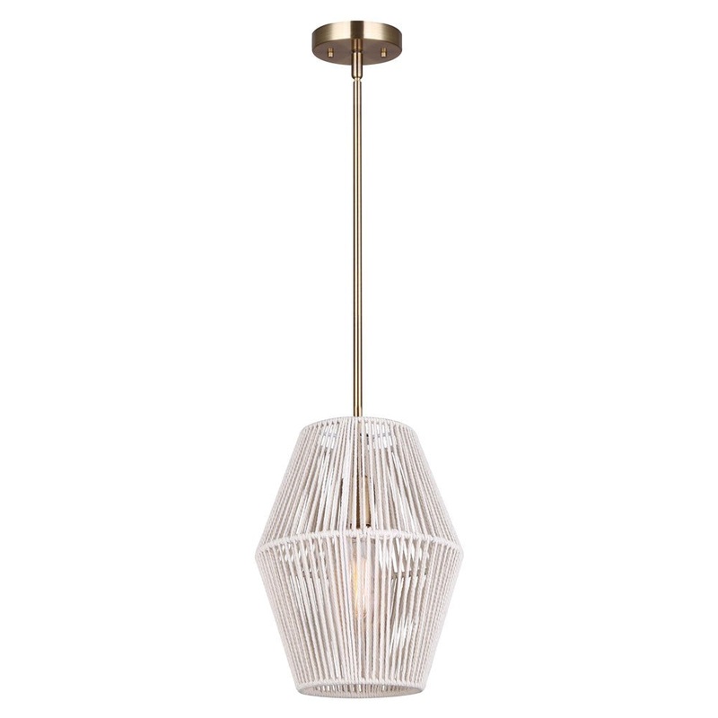 Canarm IPL1120A01GD Willow One Light Pendant Gold