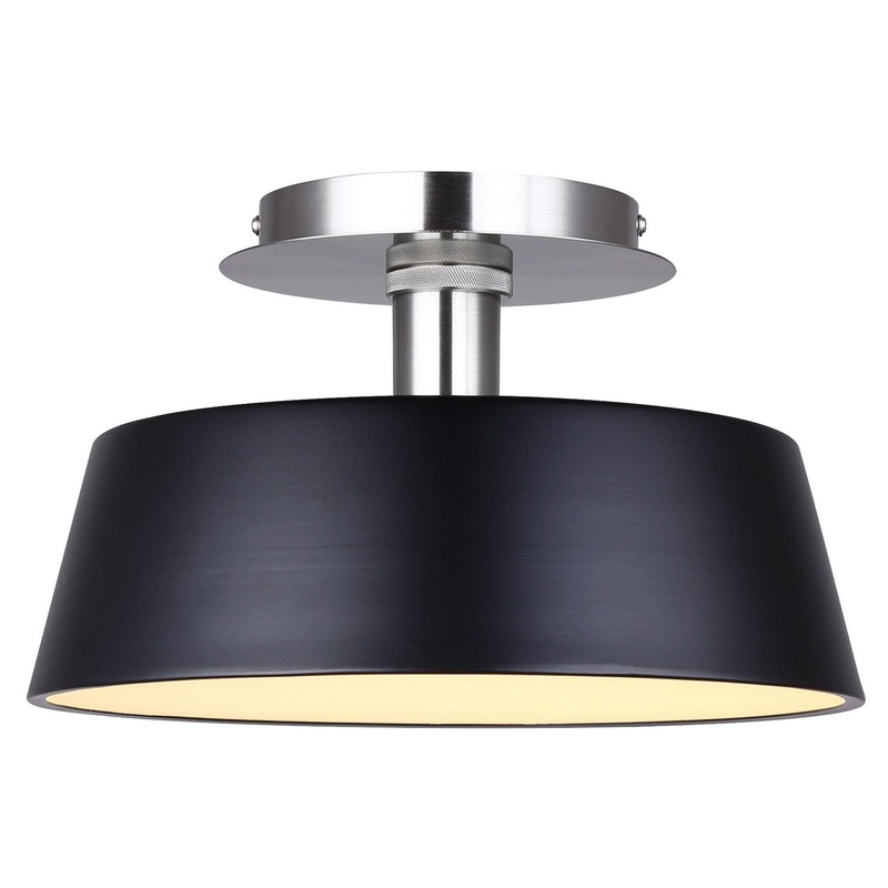 Canarm LFM263A13BKN Jessa LED Flush Mount Matte Black