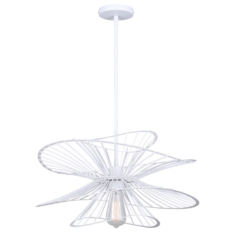 Channel 1-Light Pendant White
