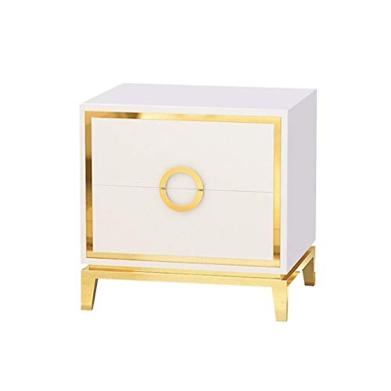 Comodino Letto Armadio Laterale Camera da Letto Moderna Multistrato Cassetto Armadio Semplice Semplice Armadio Moderno Luce Armadio Camera da Letto Rete Vernice Rossa Letto Piccolo cassetto F