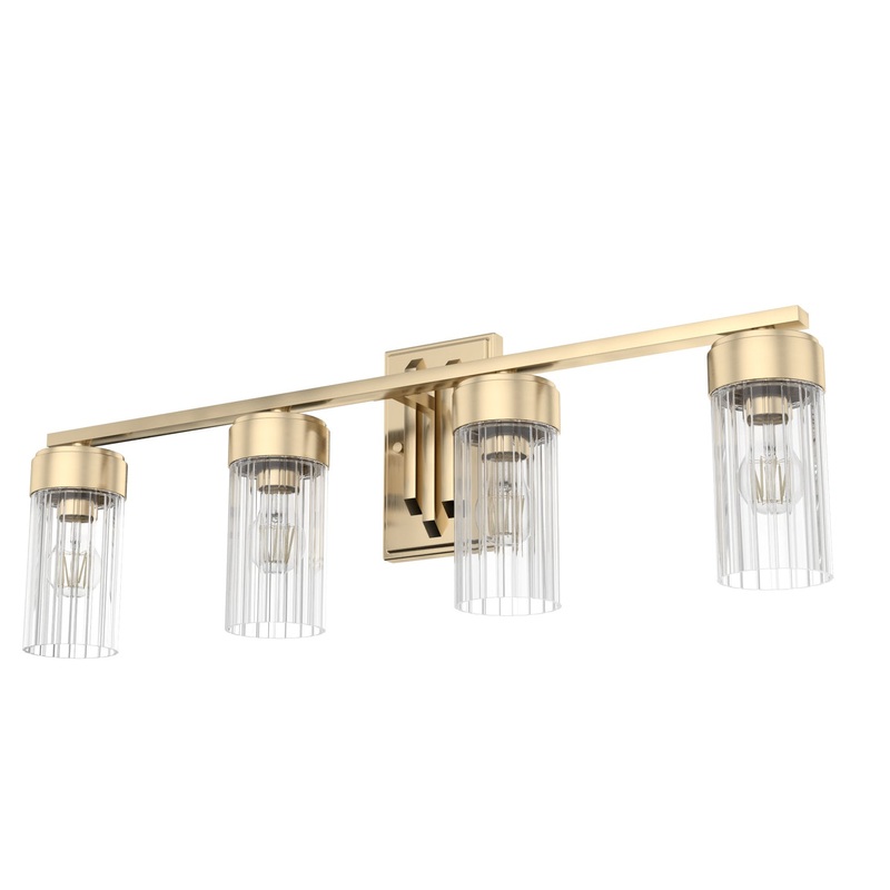 Four Light Vanity from the Gatz Collection in Alturas Gold Finish by Hunter