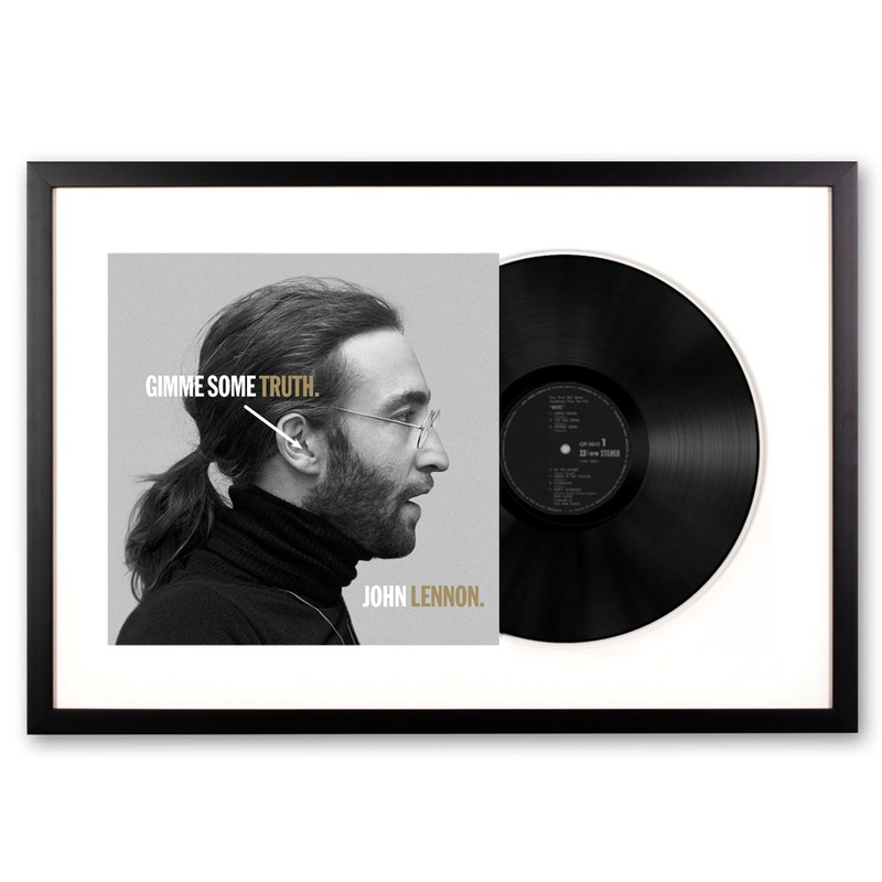 Framed John Lennon Gimmie Some Truth – Double Vinyl Album Art