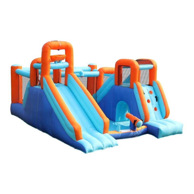 Inflatable Water Slide Castle with 12 Play Zones