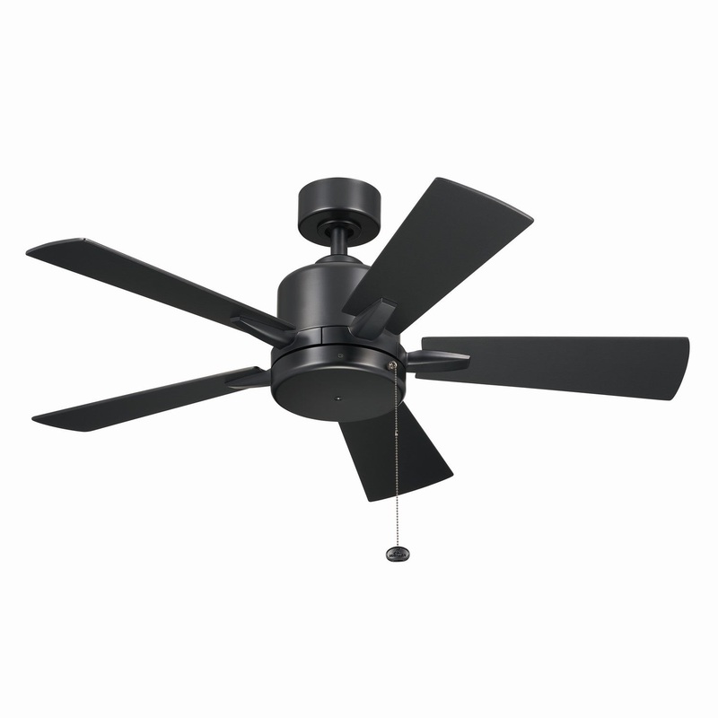 Kichler 330241SBK 42″ Ceiling Fan, Satin Black