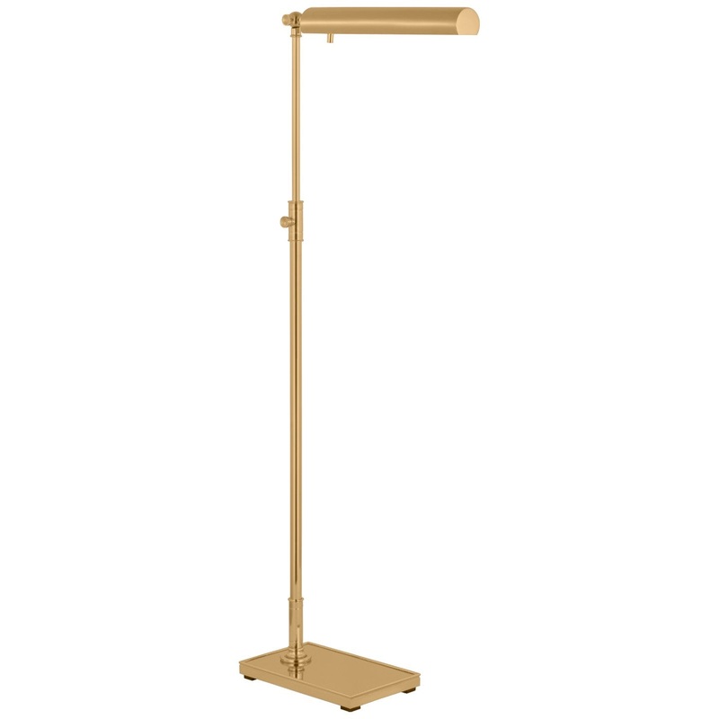 LED Floor Lamp from the Lawton Collection in Antique-Burnished Brass Finish by Visual Comfort Signature