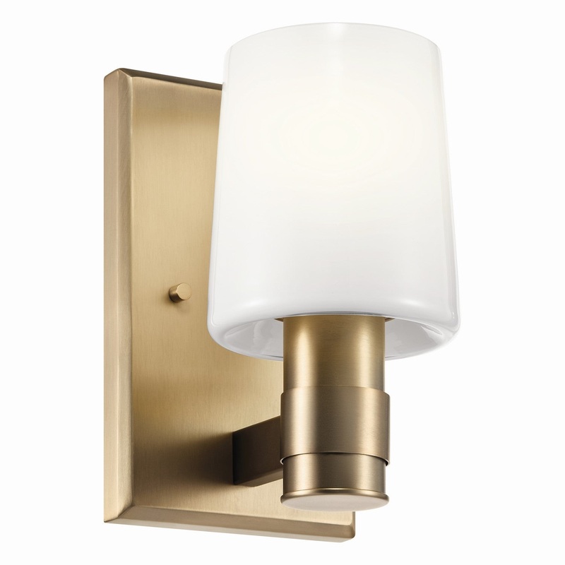 One Light Wall Sconce from the Adani Collection in Champagne Bronze Finish by Kichler