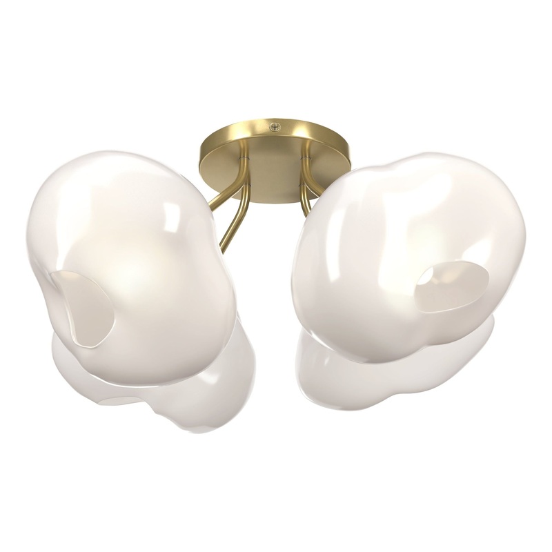 Ume 4-Light Semi-Flush Modern Brass