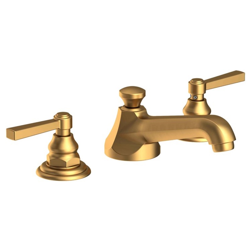 Astor Two Handle Widespread Bathroom Faucet with Lever Handles with Drain – Satin Bronze PVD