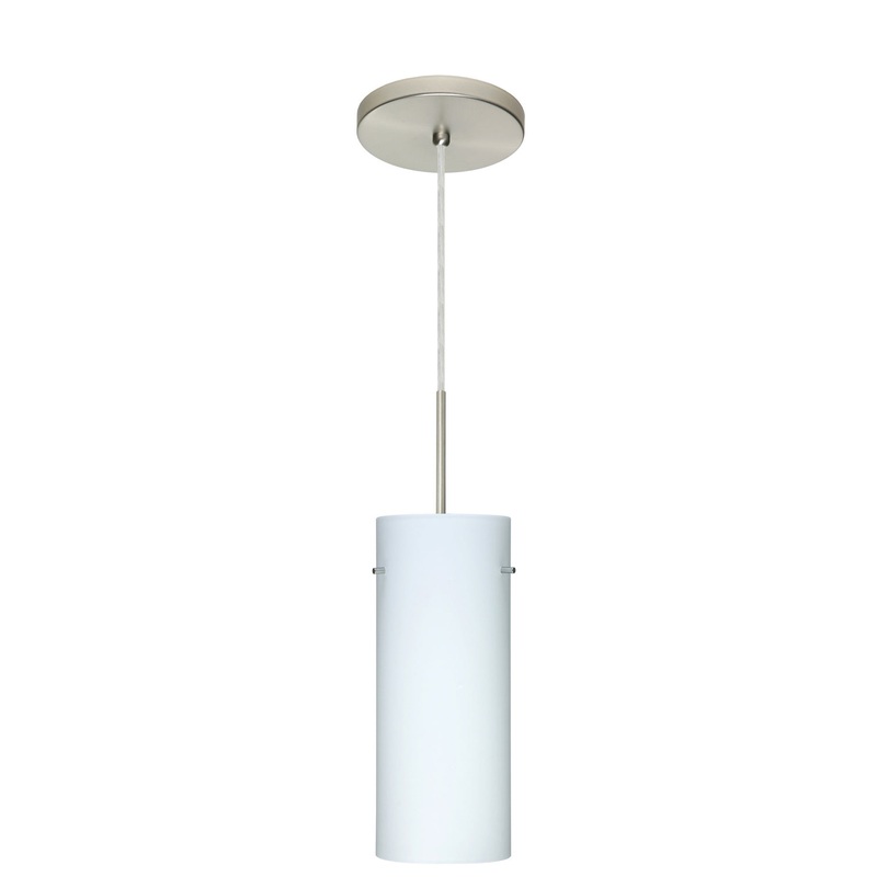 Besa 1JT-412307-LED-SN Stilo One Light Pendant Satin Nickel