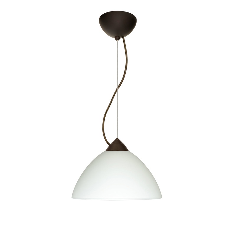Besa 1KX-420107-LED-BR Tessa One Light Pendant Bronze