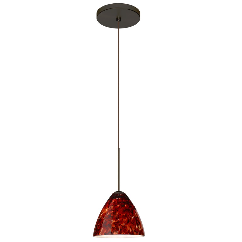 Besa 1XT-177941-LED-BR Mia One Light Pendant Bronze (Discontinued)