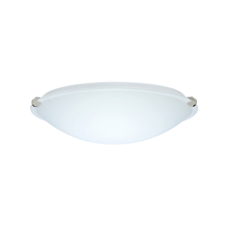 Besa 968207-PN Trio One Light Ceiling Mount Polished Nickel