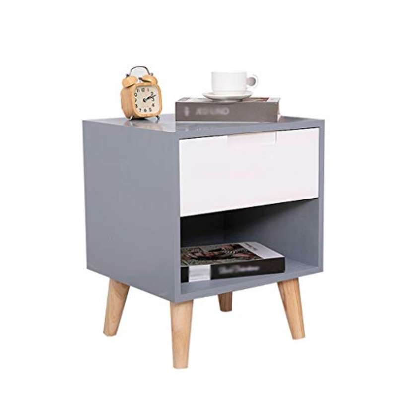 Comodini Decorazione all’Ingrosso della Famiglia Pine Addensare Locker di pompaggio da Terra Multifunzione Storage Box Camera Studio 40X35X49cm MUMUJIN (Color : Grayish White)