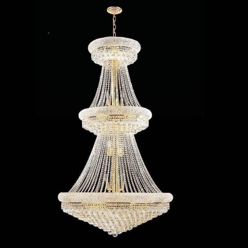 Empire 32-Light Chandelier Gold