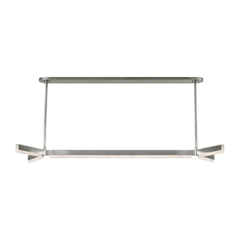 Linea 55 Linear Chandelier Antique Nickel