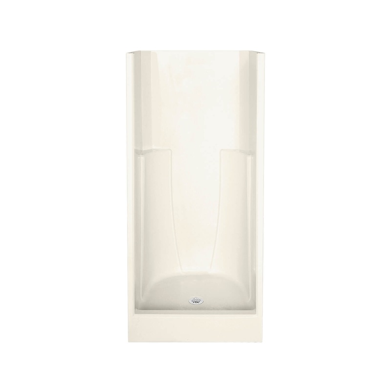 MAAX 103001-000-007-000 36S 36 x 34 AcrylX Alcove Center Drain One-Piece Shower in Biscuit