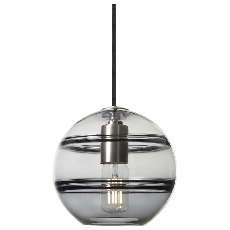 Sedona Medium Pendant Satin Nickel Smoke LED Bulb(s) Included