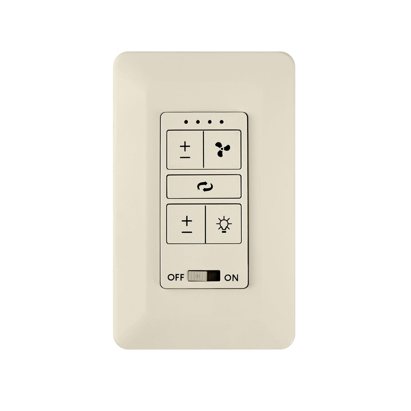 Wall Control from the Wall Control 4 Speed Dc Collection in Almond Finish by Hinkley