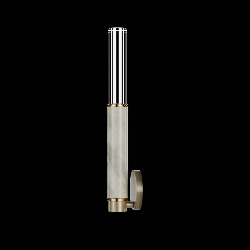 Antonia 21.75″H Sconce Ombre Bronze/Brass/Smoke