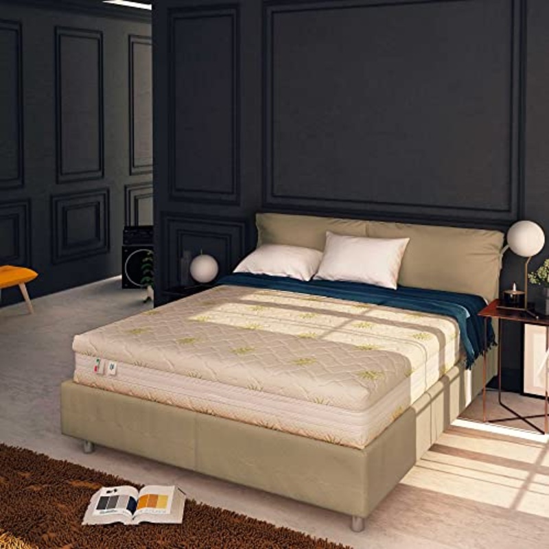 Baldiflex Materasso Singolo in Memory Super Top, Misura 80x190x23cm, Portanza a Zone Differenziate, con Rivestimento Sfoderabile in Aloe Vera 3D, Ergonomico, Antiacaro, Traspirante