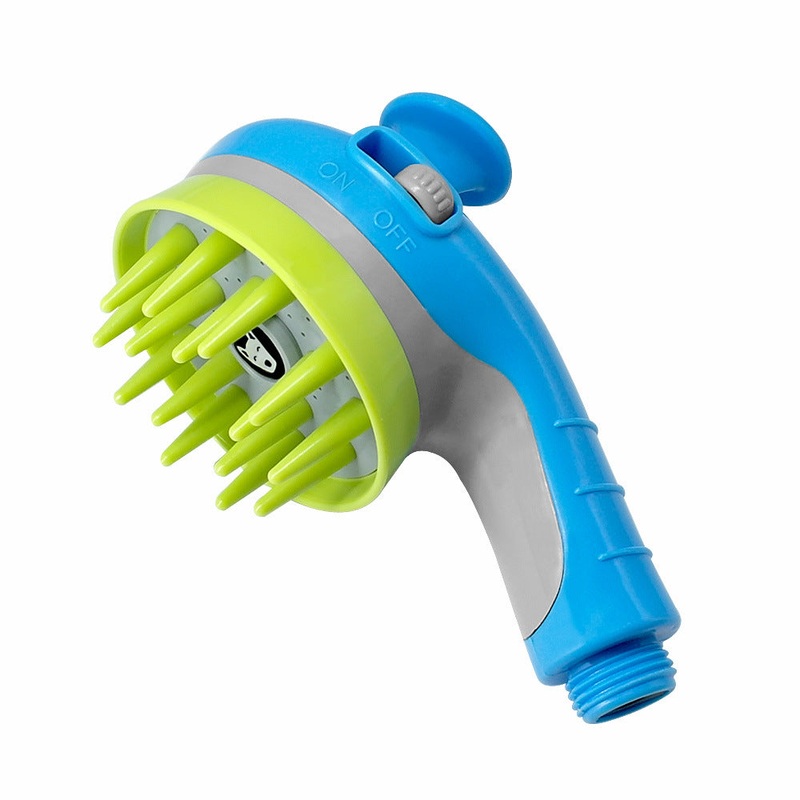 Blue Ultimate Pet Bathing Showerhead – Dog-Friendly Pressure-Boost Spray with Foamer