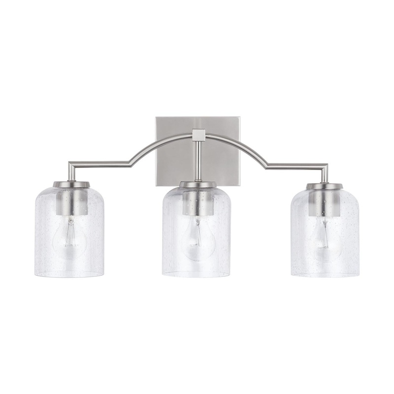 Capital Lighting 139331BN-500 Carter 3 Light Vanity Brushed Nickel