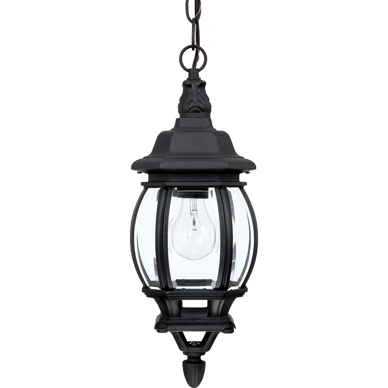 Capital Lighting 9868BK French Country 1 Light Outdoor Hanging Lantern Black