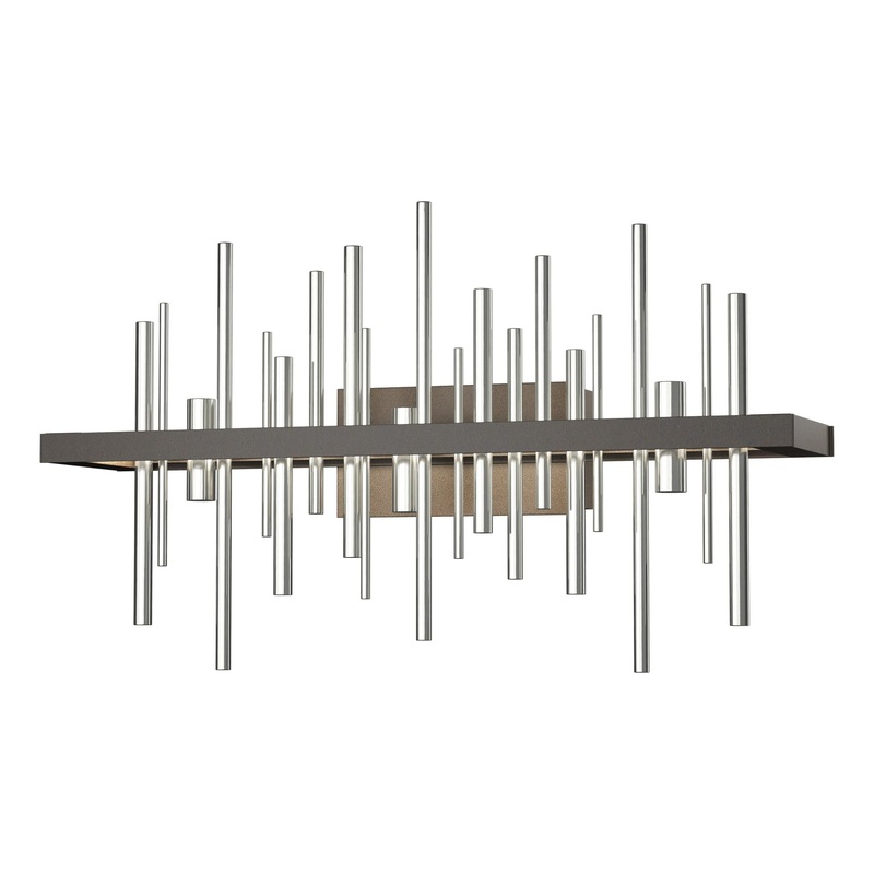 Cityscape LED Sconce Dark Smoke Sterling