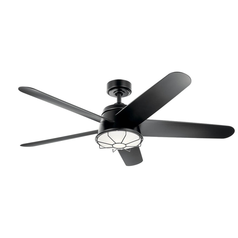 Kichler 310072SBK 54″ Ceiling Fan, Satin Black