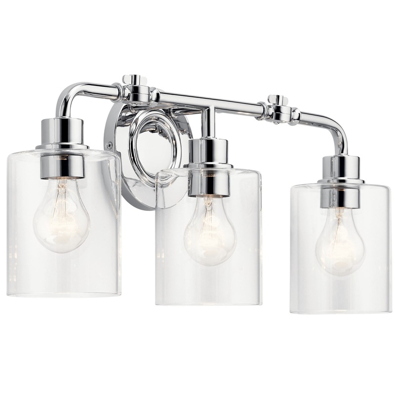 Kichler 45666CH Three Light Bath, Chrome