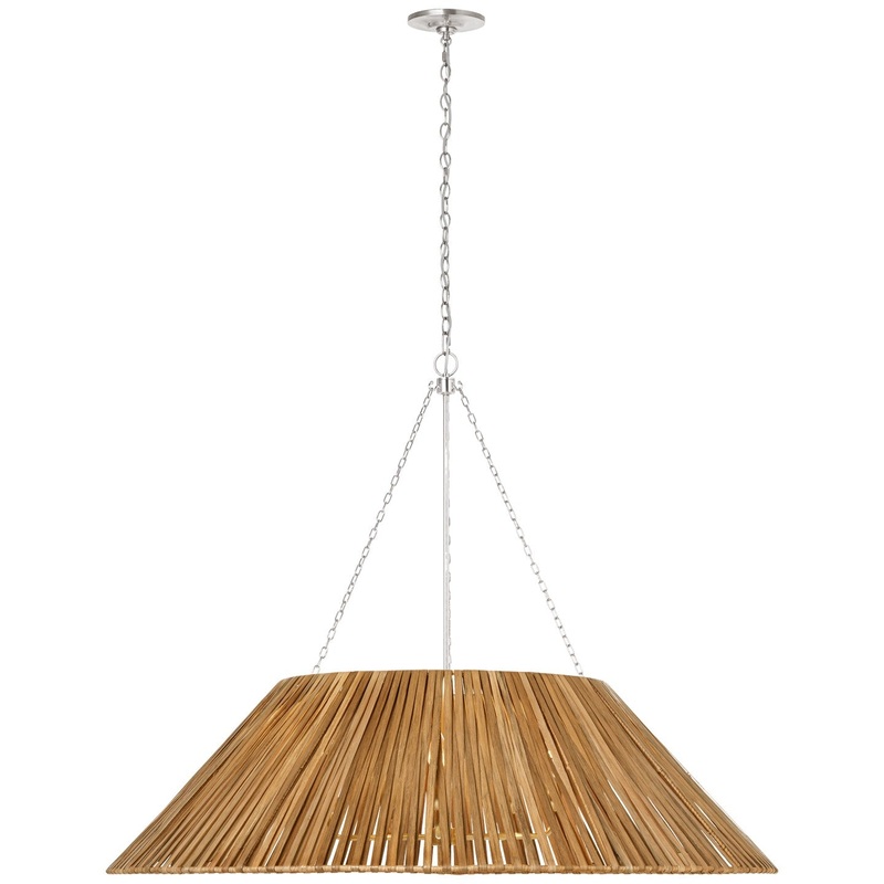 LED Pendant from the Corinne Collection in Polished Nickel Finish by Visual Comfort Signature